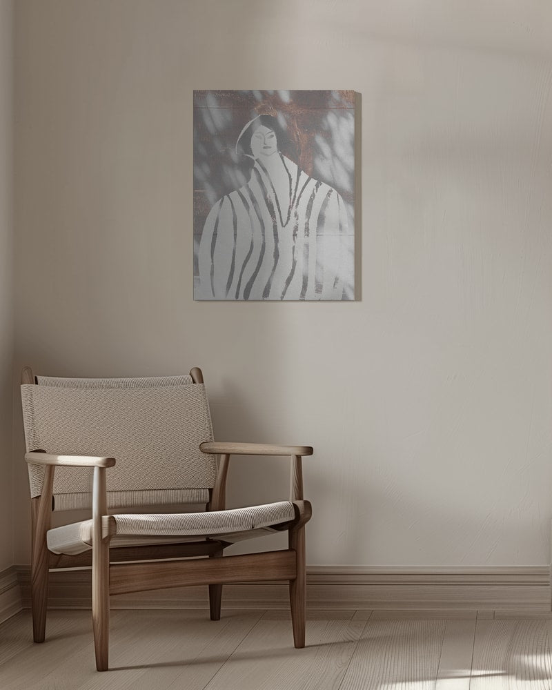 Frau mit Licht und Schatten