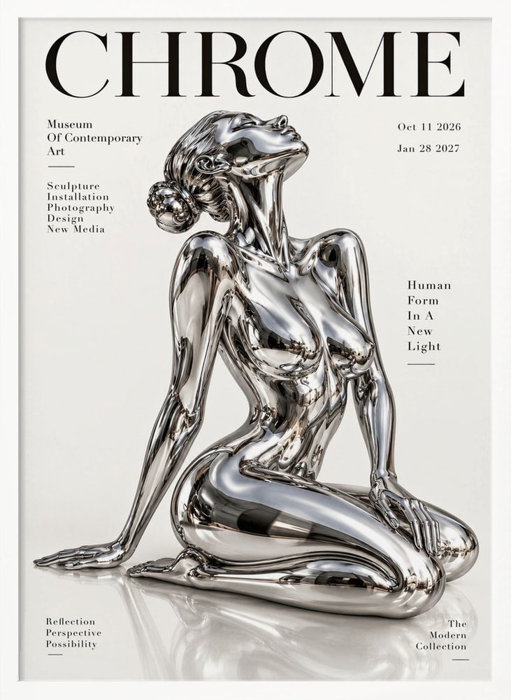 Chrome – Kniende Figur