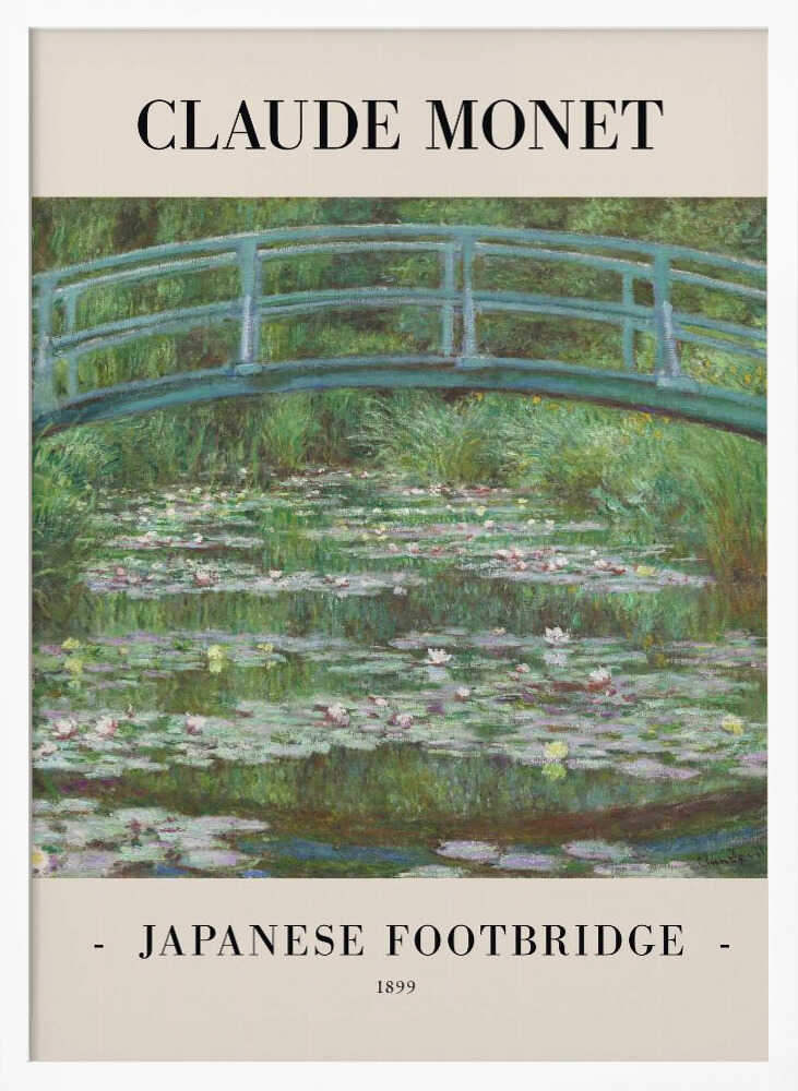 Japanese Footbridge 1899 von Claude Monet