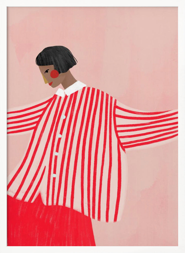The Woman With the Red Stripes