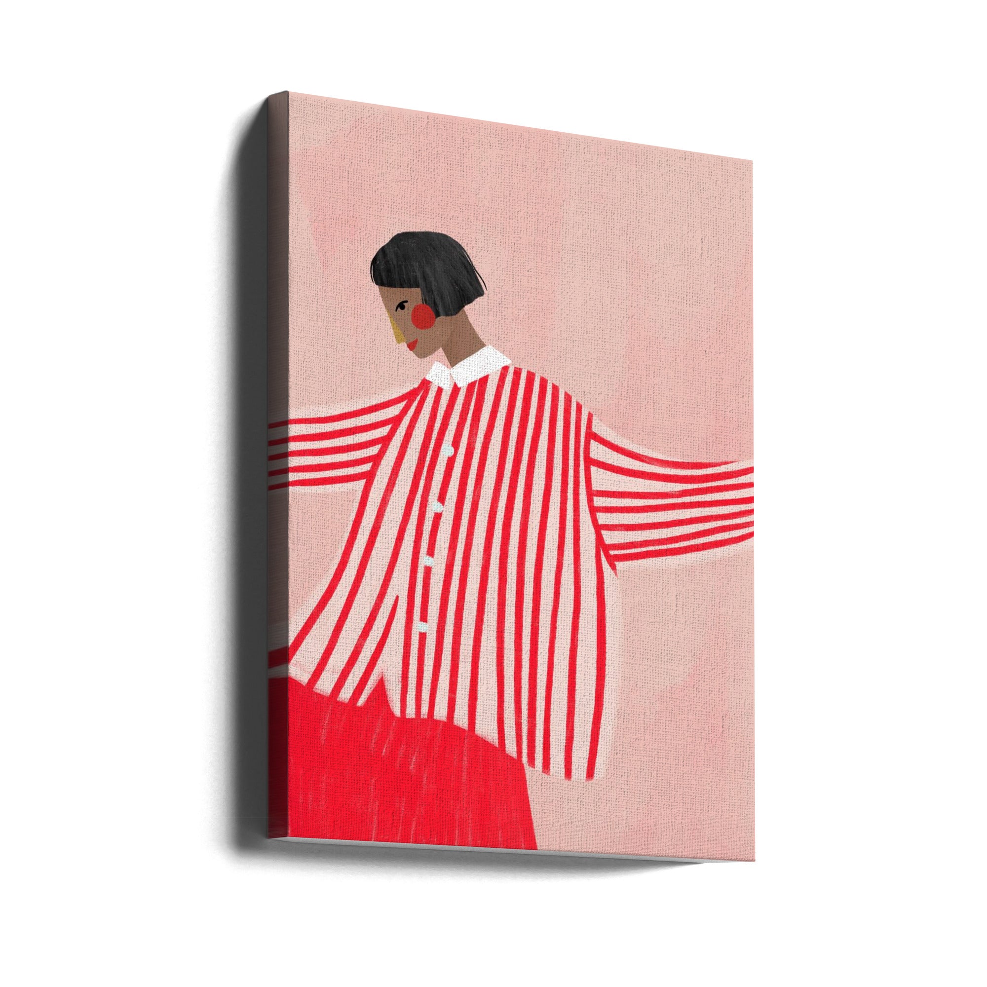 The Woman With the Red Stripes