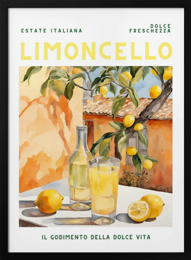 Limoncello, Aquarell, Fresh