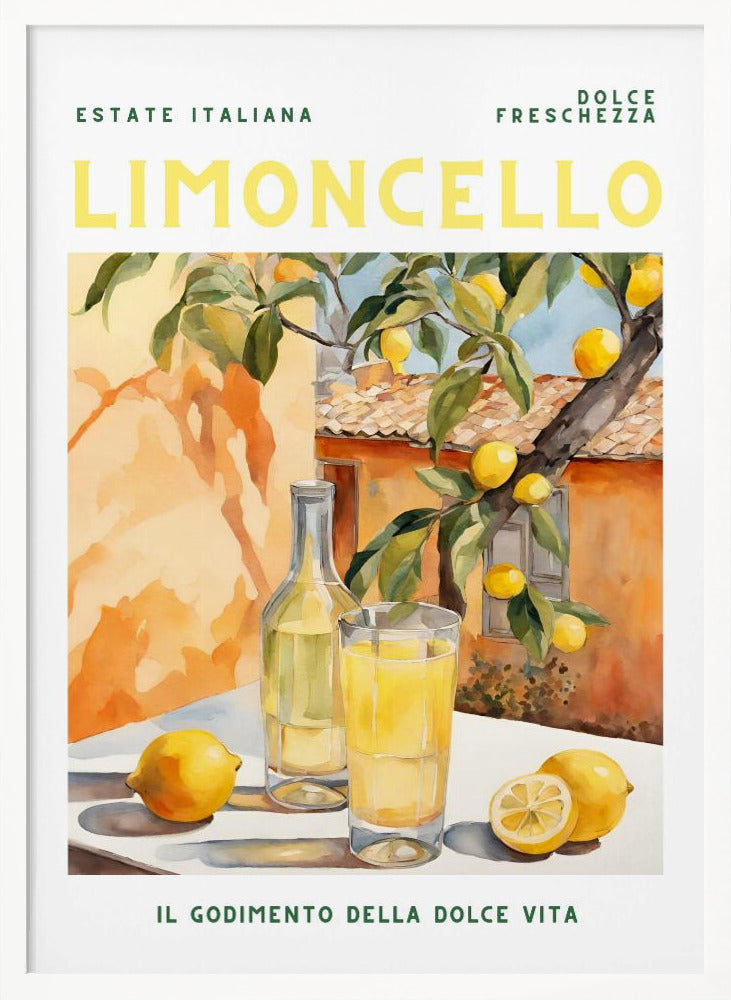 Limoncello, Aquarell, Fresh