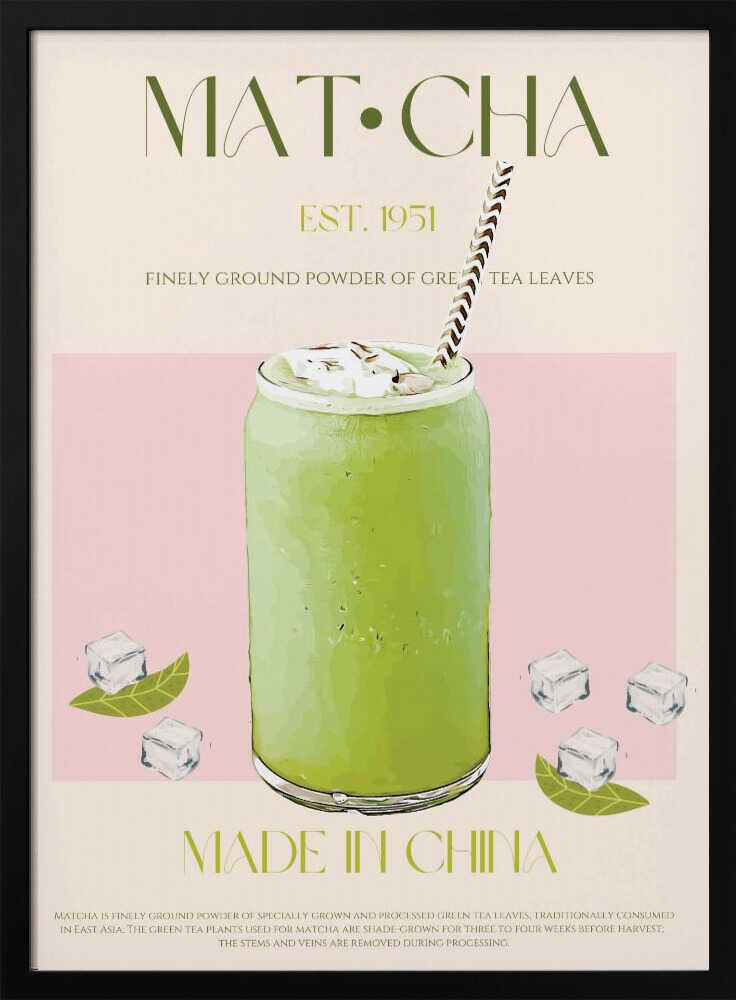 Chilled Matcha Drink Poster