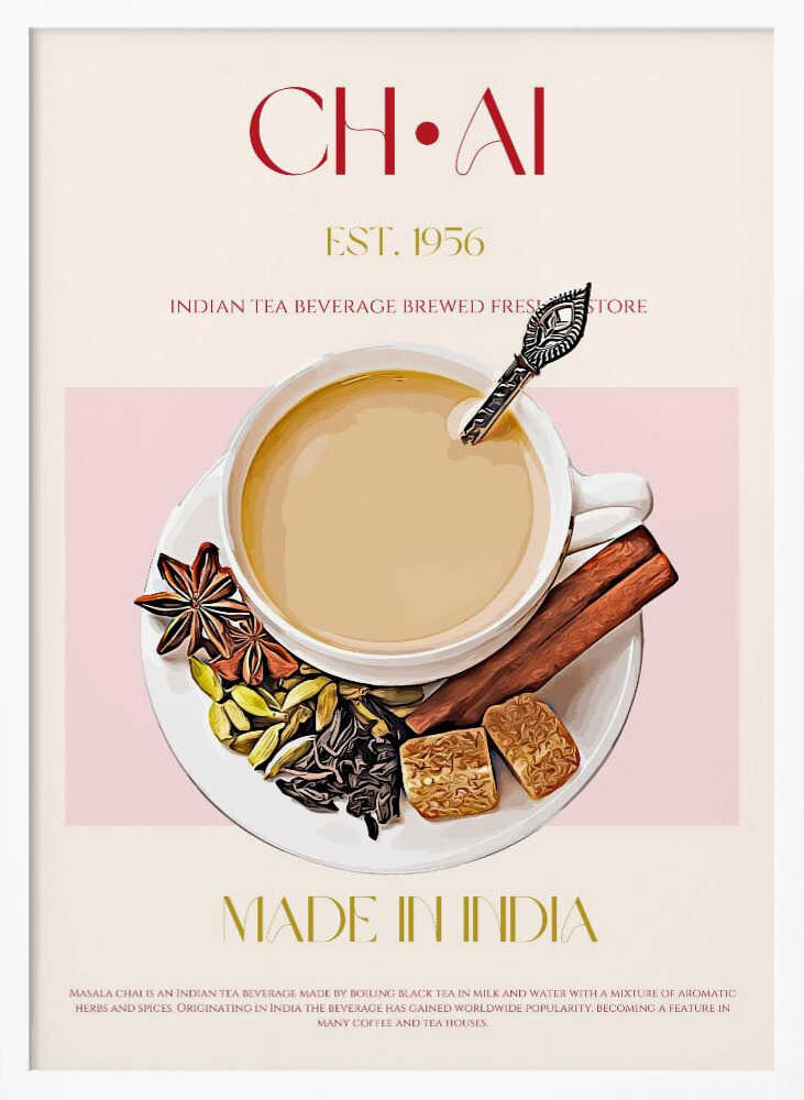 Chai Tea Poster - "Spice & Warmth"