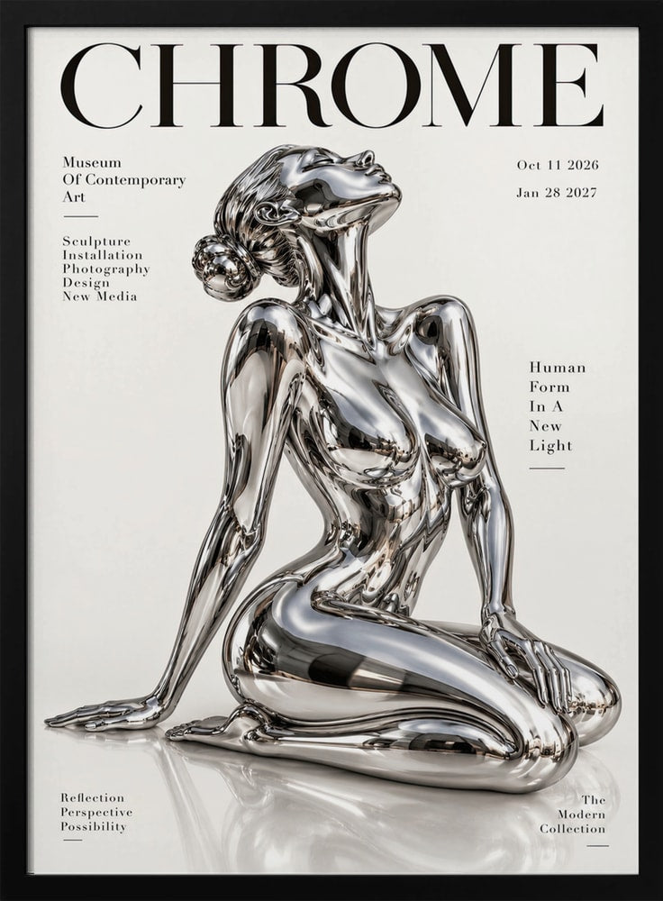 Chrome – Kniende Figur