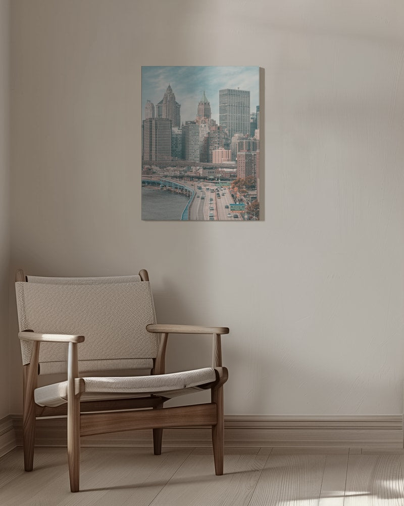 Manhattan Skyline mit Uferstraße