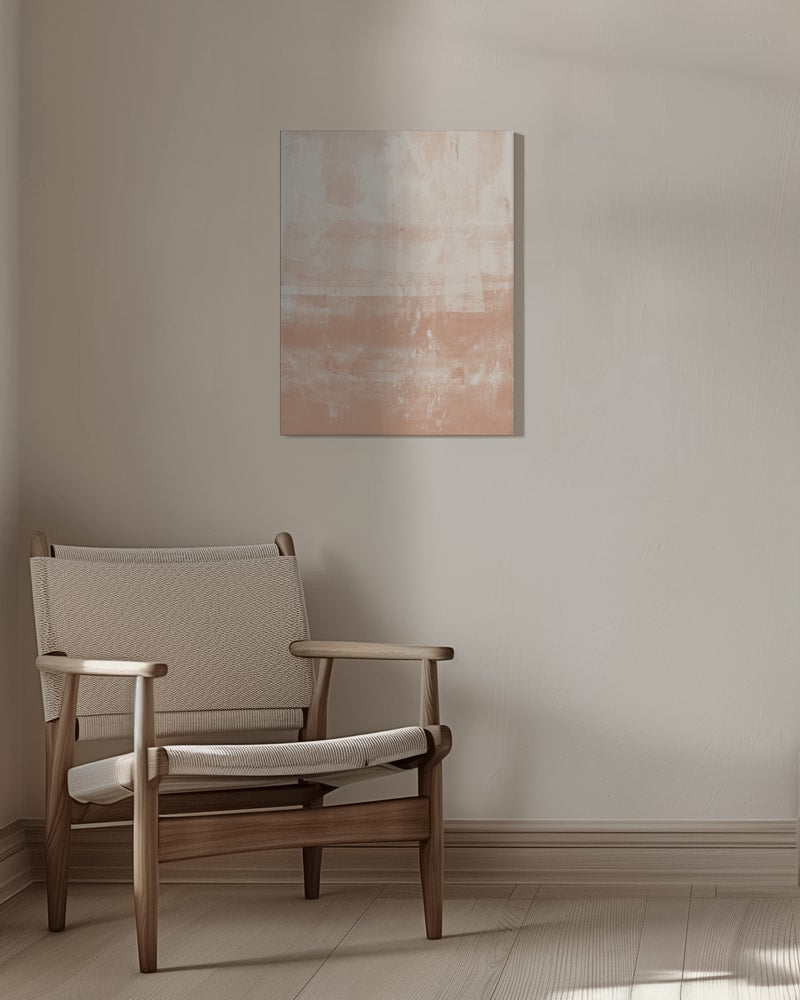Abstrakte Textur in Pfirsich, Rosé und Creme