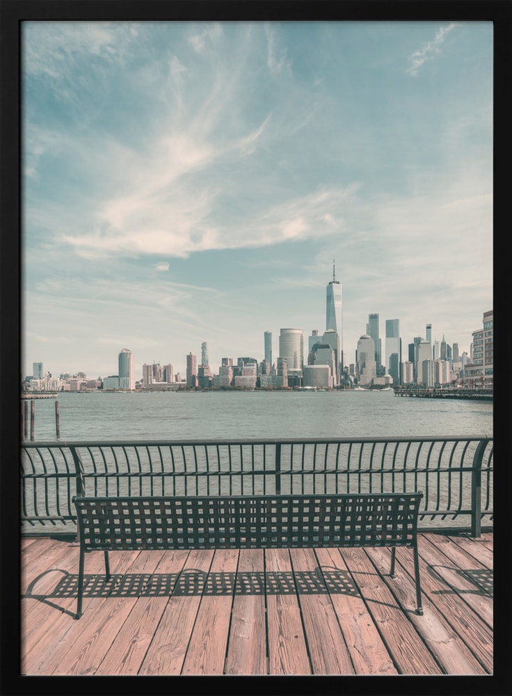 Blick auf Manhattan vom Pier