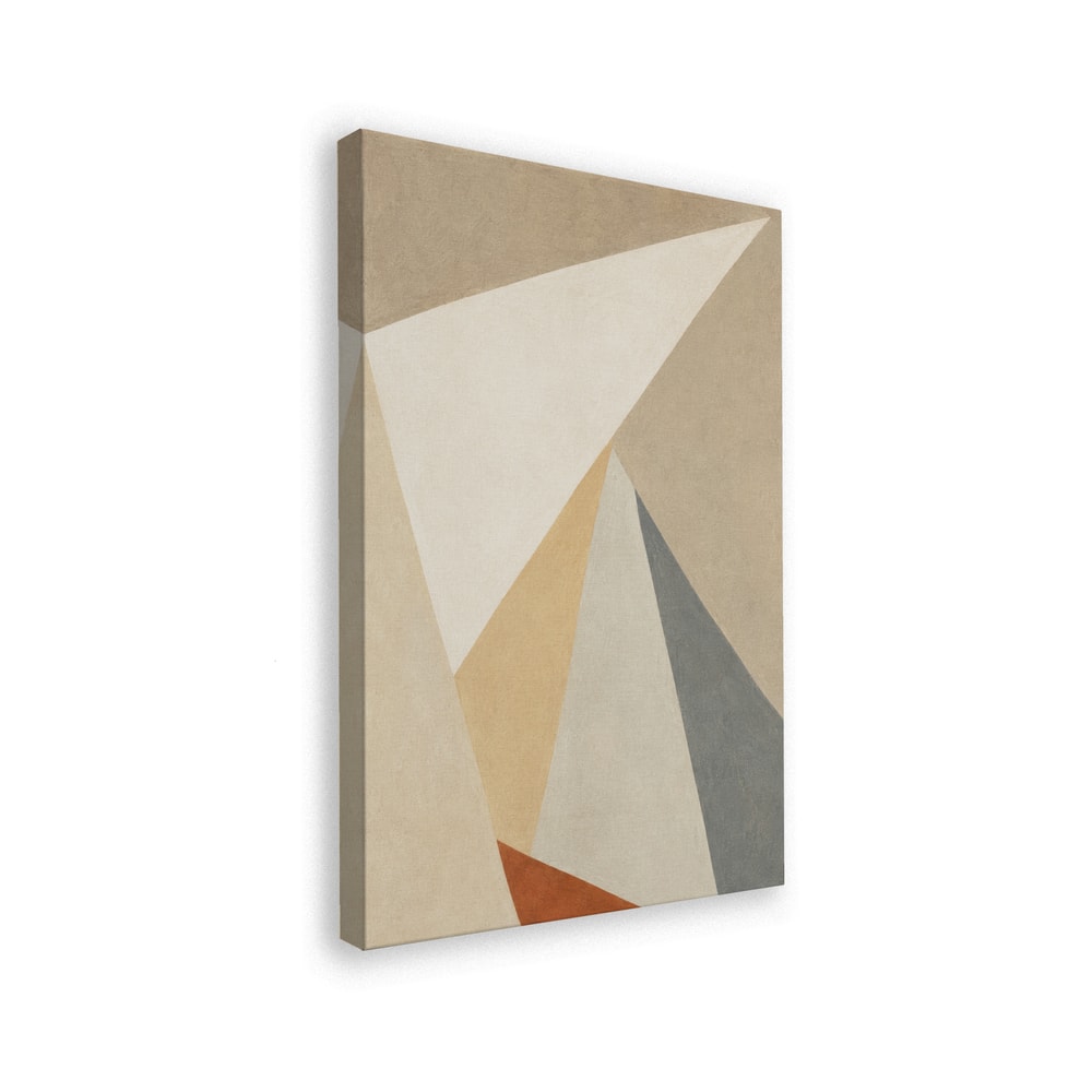 Abstrakte geometrische Flächen in Beige, Weiß, Grau und Terrakotta
