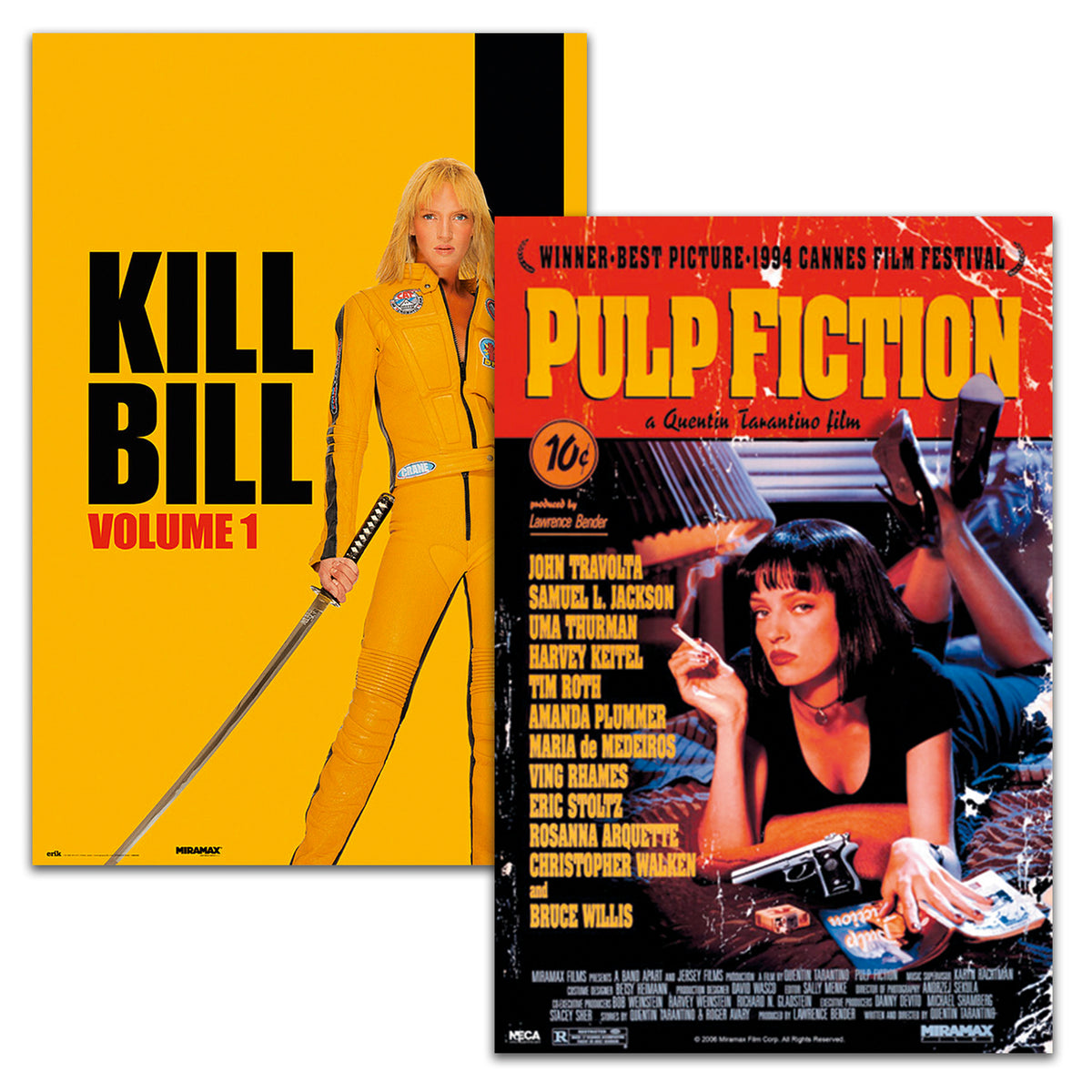 Uma Thurman poster set film posters