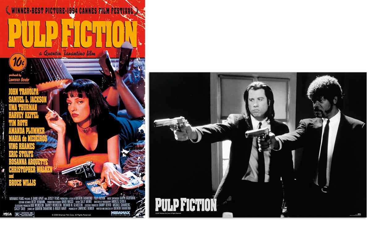 Pulp Fiction Poster Set of 2 Main Poster & Guns