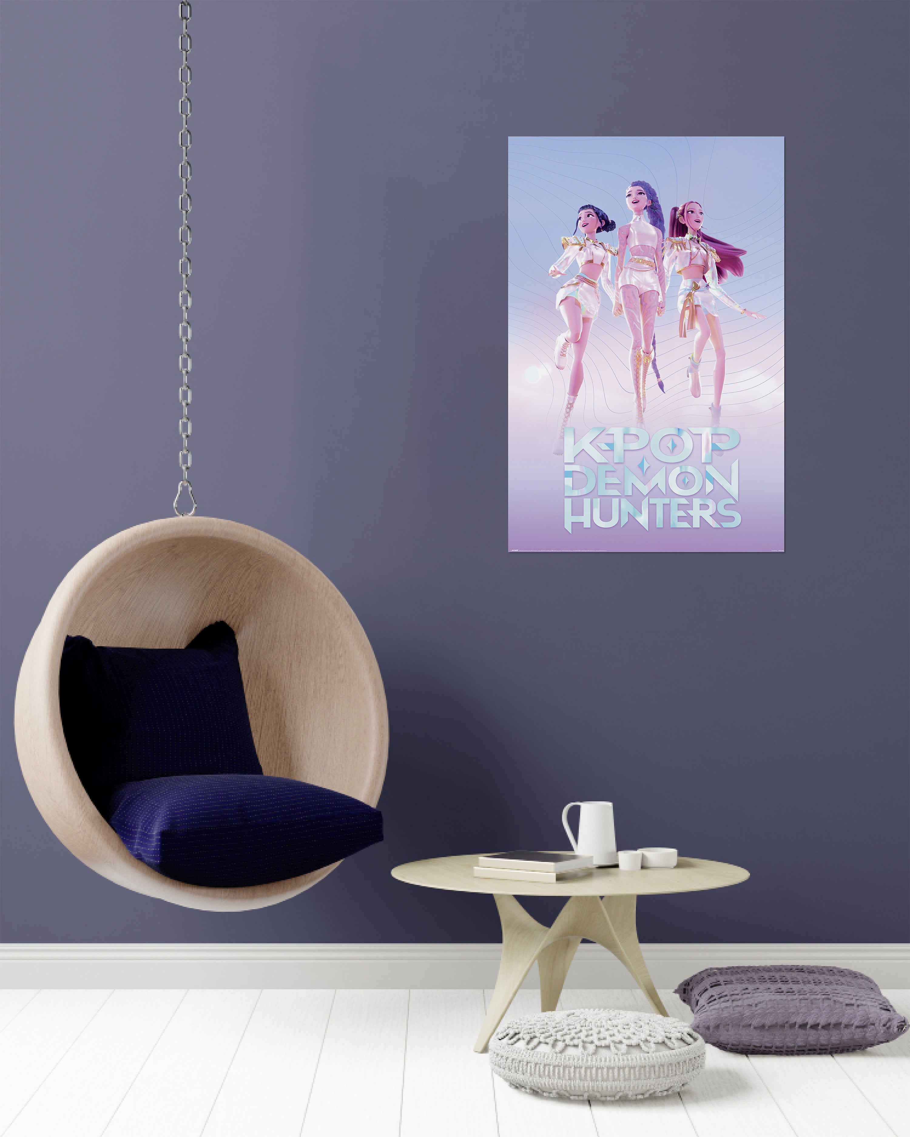 K-Pop Demon Hunters Poster Huntr/x Floating