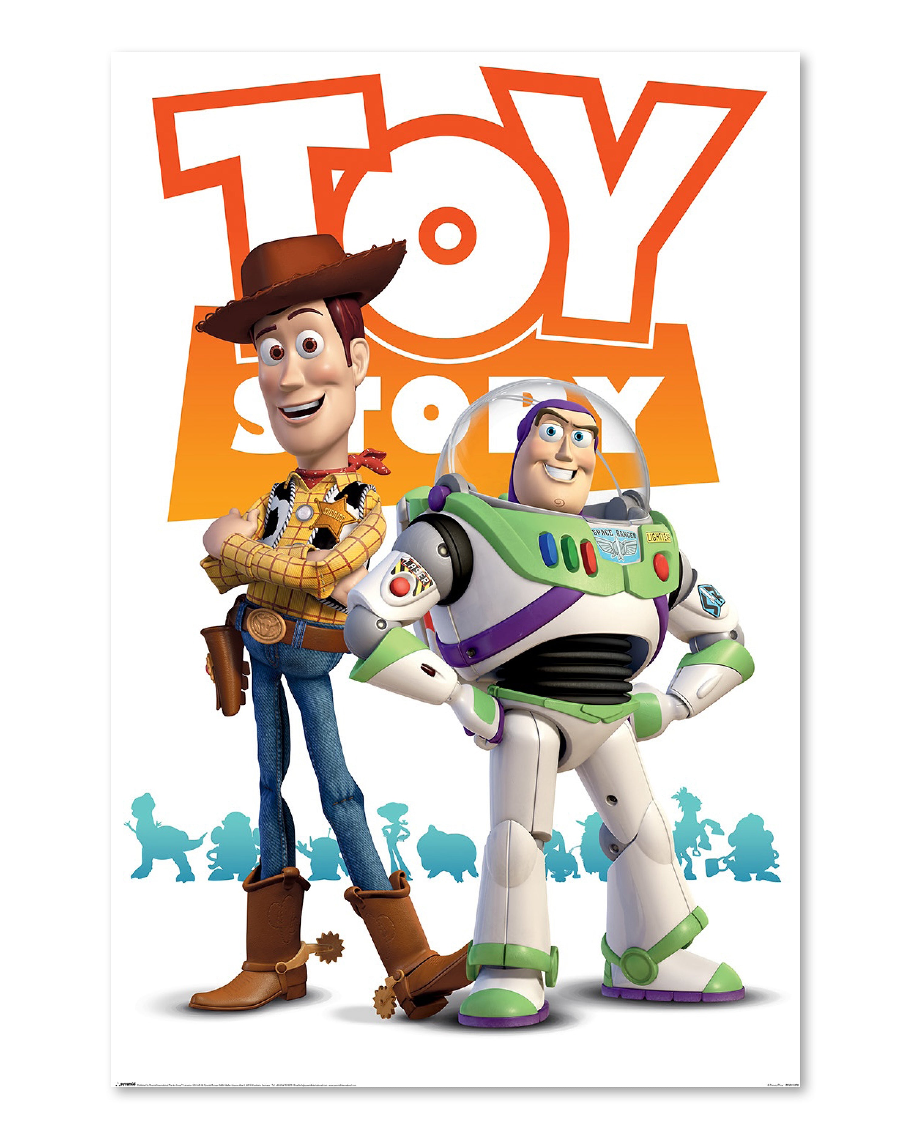 Disney Toy Story Poster Pixar Woody & Buzz