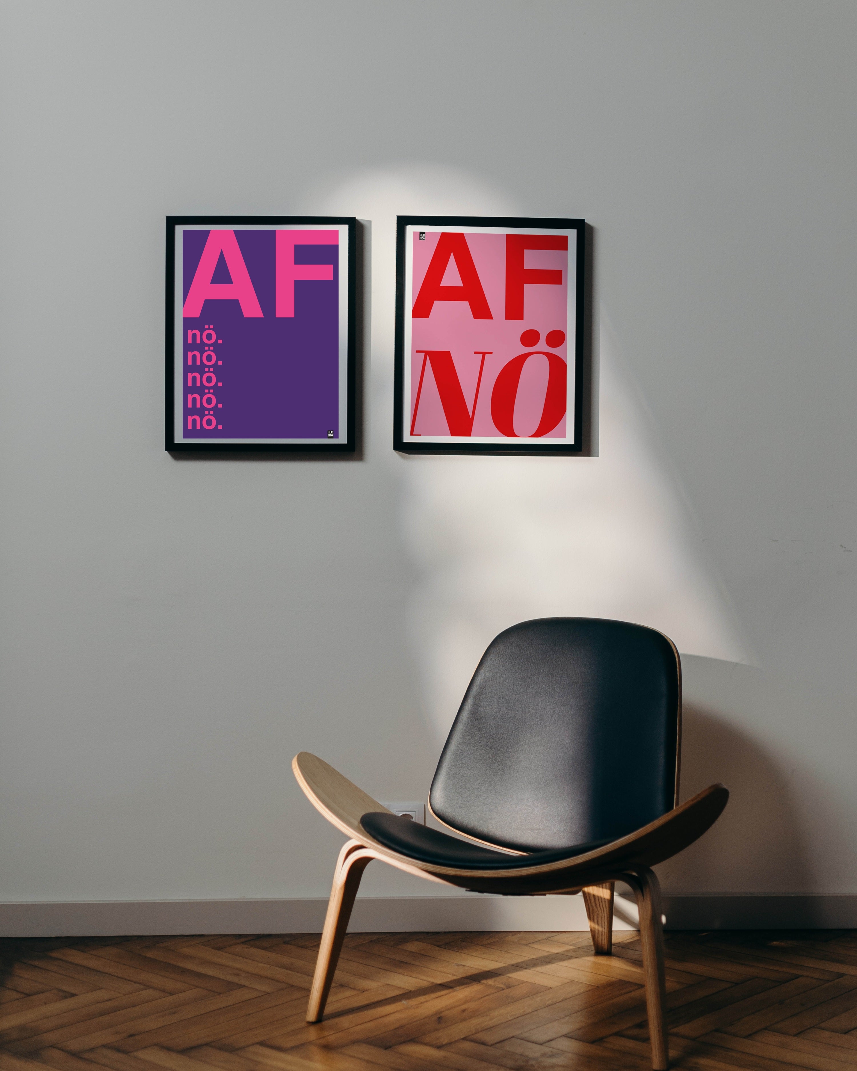 AFnö! Kunstdruck rosa
