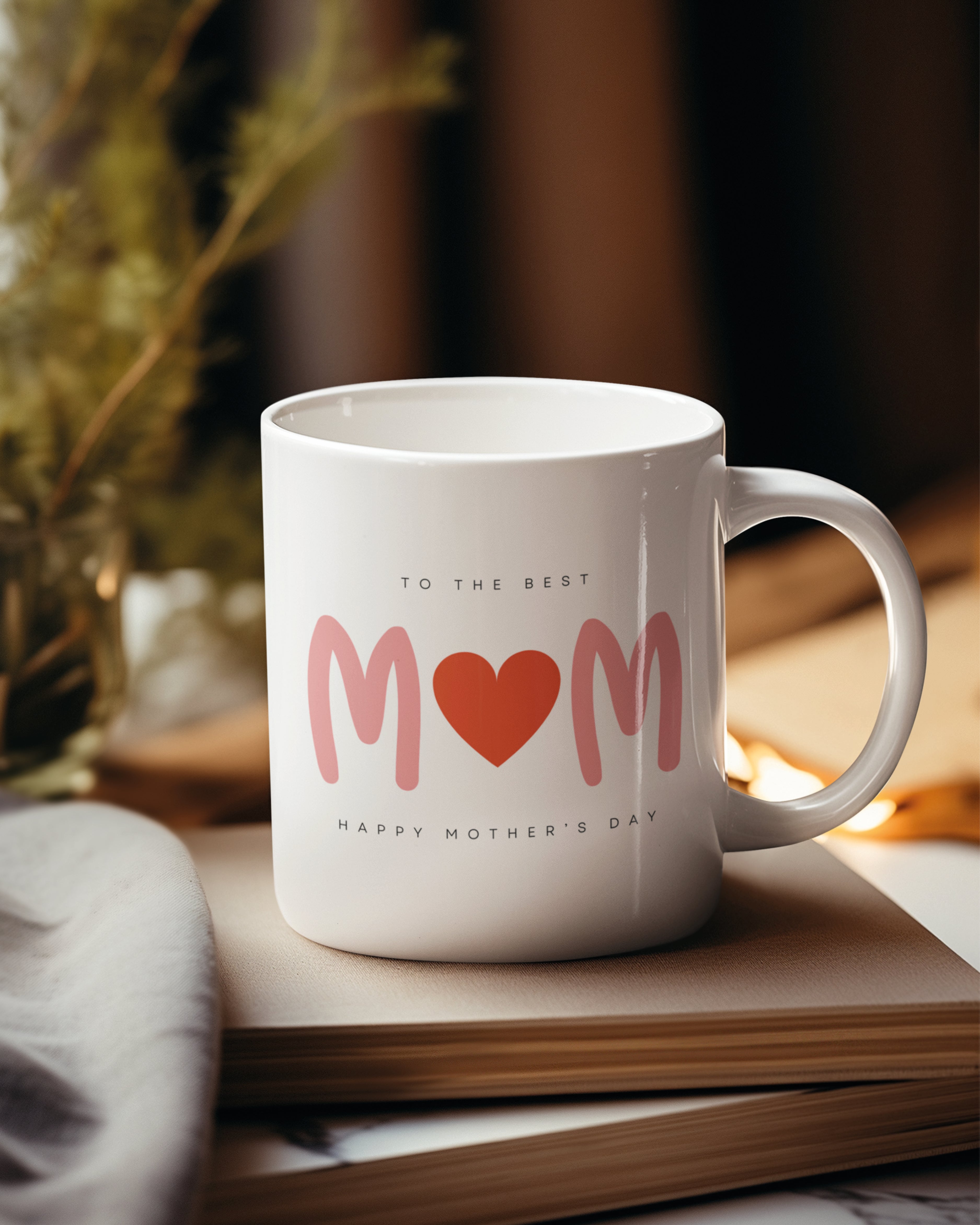 To the best Mom - Happy Mothers Day Tasse - Geschenk Tasse zum Muttertag 330 ml