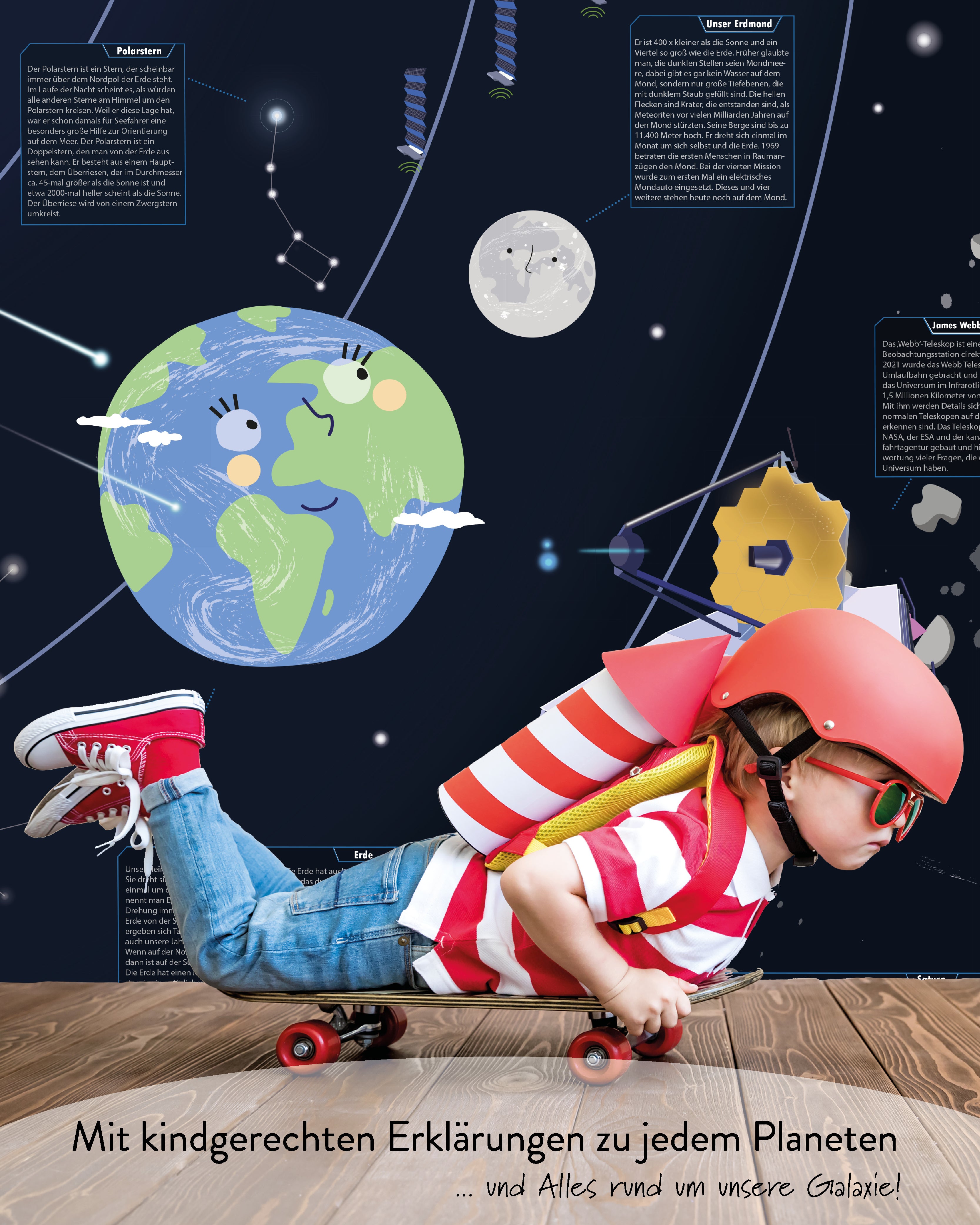 Universe for Children 250 g paper, 140 x 100 cm