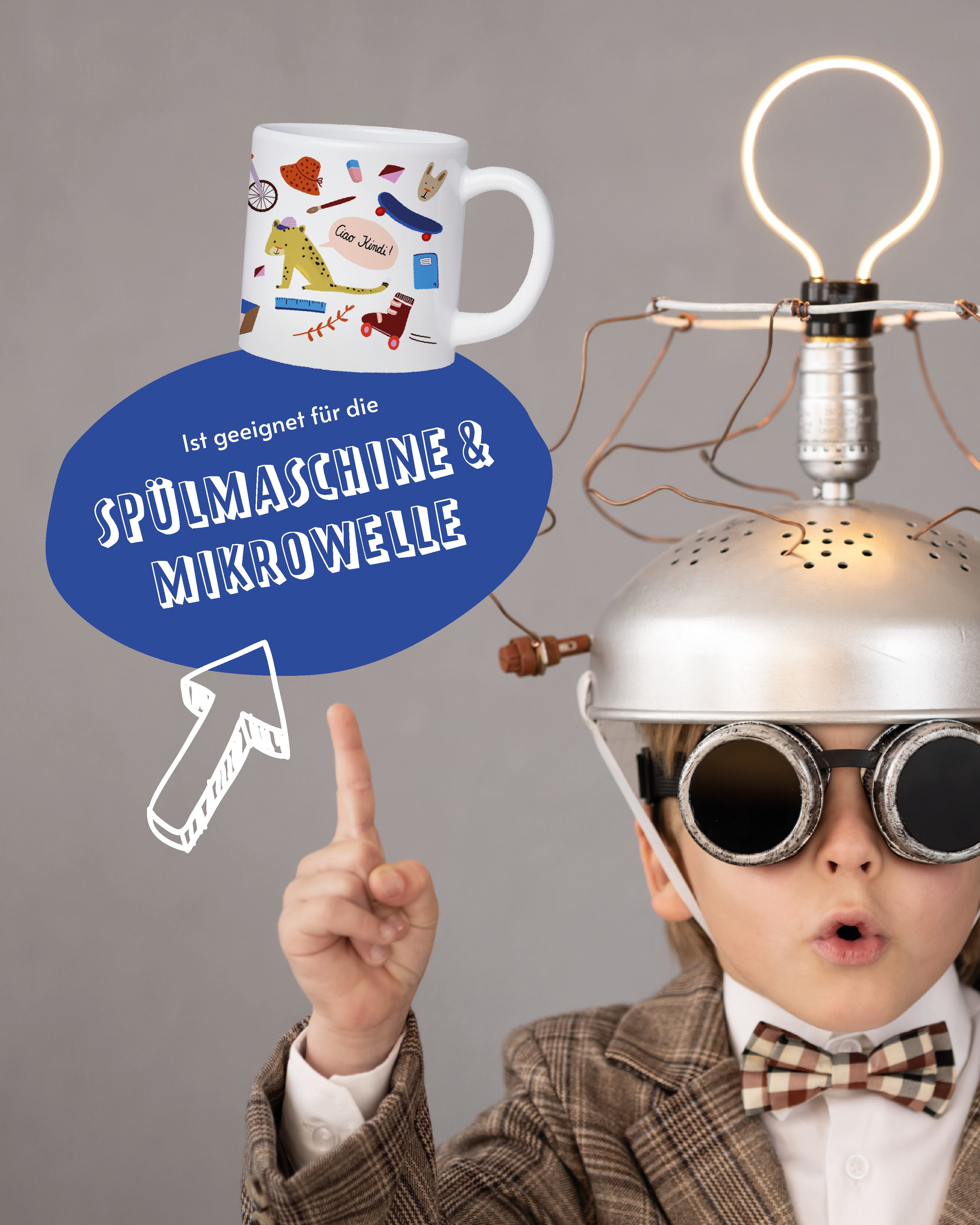 Schulkind Tasse - 180 ml Kindertasse für Einschulung