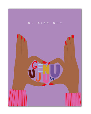 Kunstdruck 'Du bist gut genug' 30x40