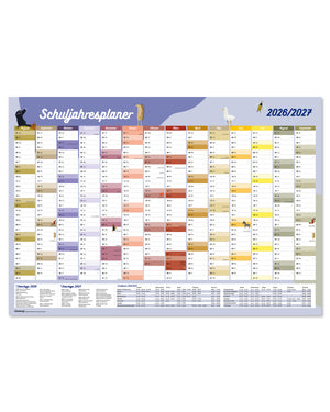 Schuljahresplaner Poster 2026/2027