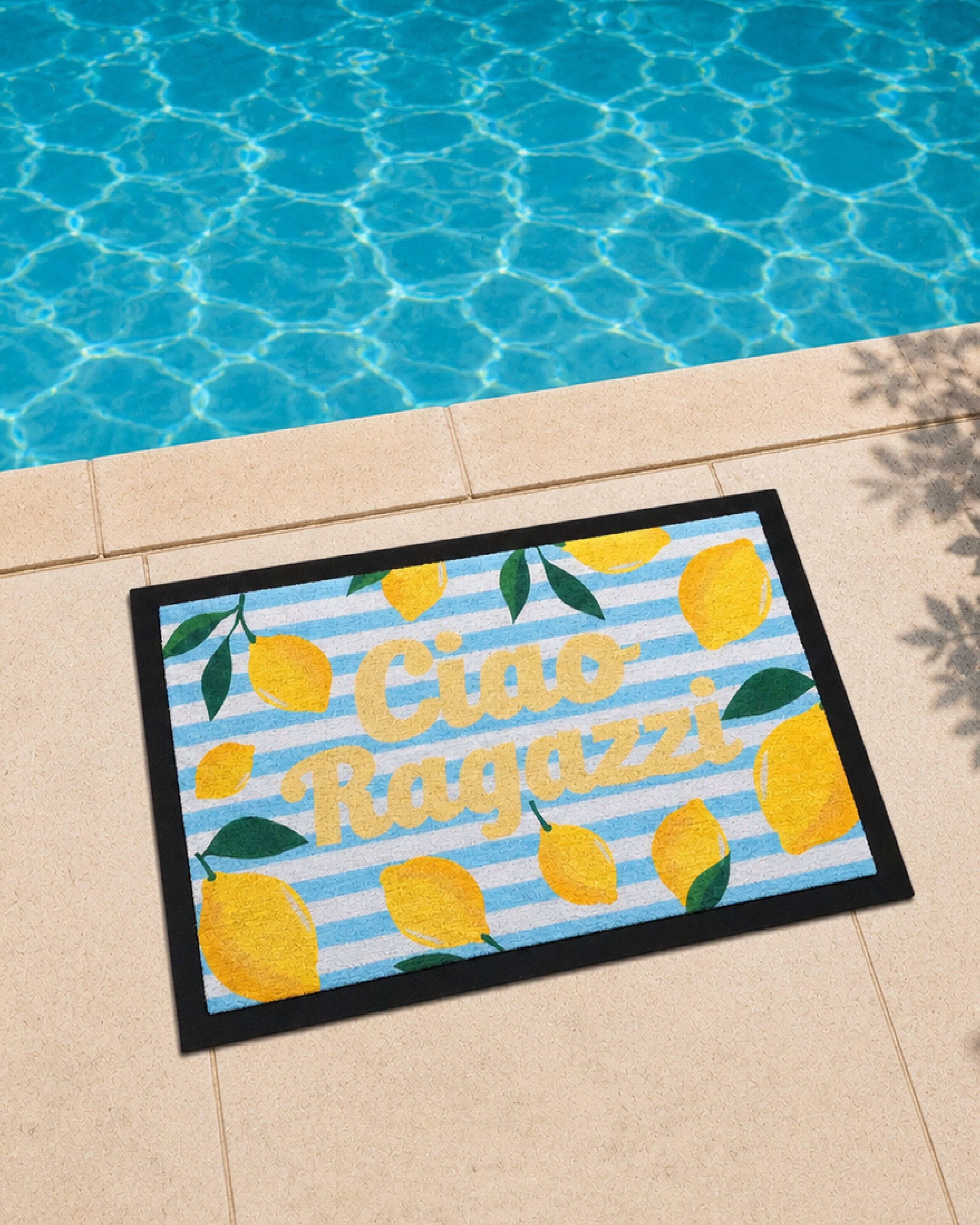 Ciao Ragazzi Fußmatte | 60x40 cm | Lemon & Stripe Edition