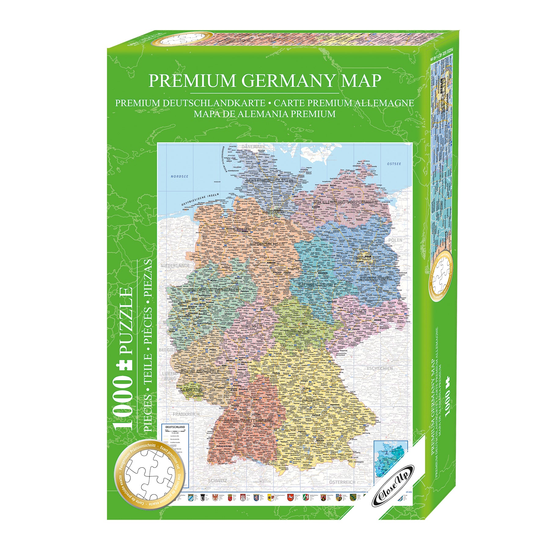Deutschlandkarte Puzzle 1000 Teile 48 X 68cm Deutschlandkarte Puzzle 1000 Teile 48 X 68cm