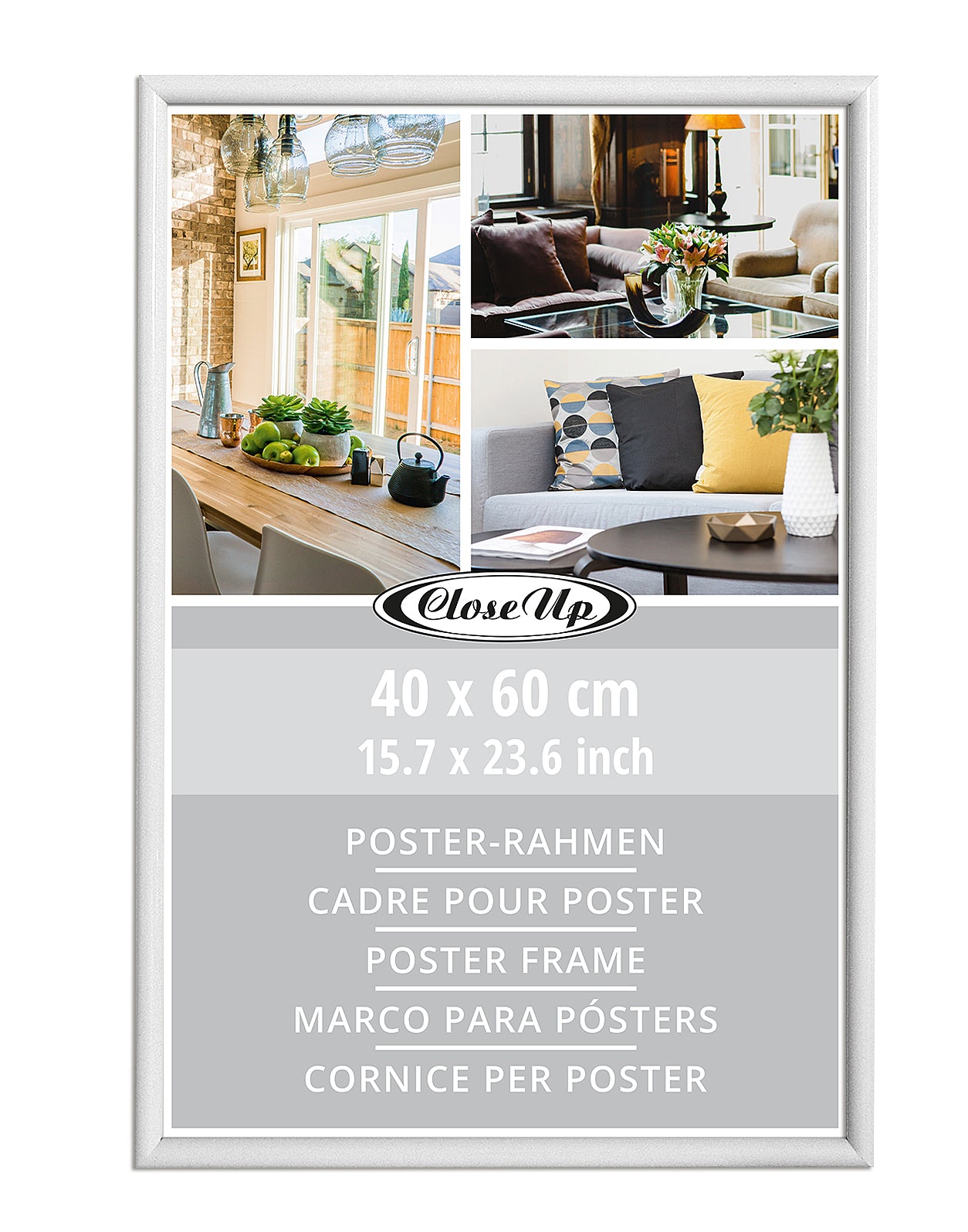 LED-Film-Posterrahmen A2 – 59,4x42cm, Wandmontage, Dimmbare Hintergrundbeleuchtung, Für Plakate & Werbung