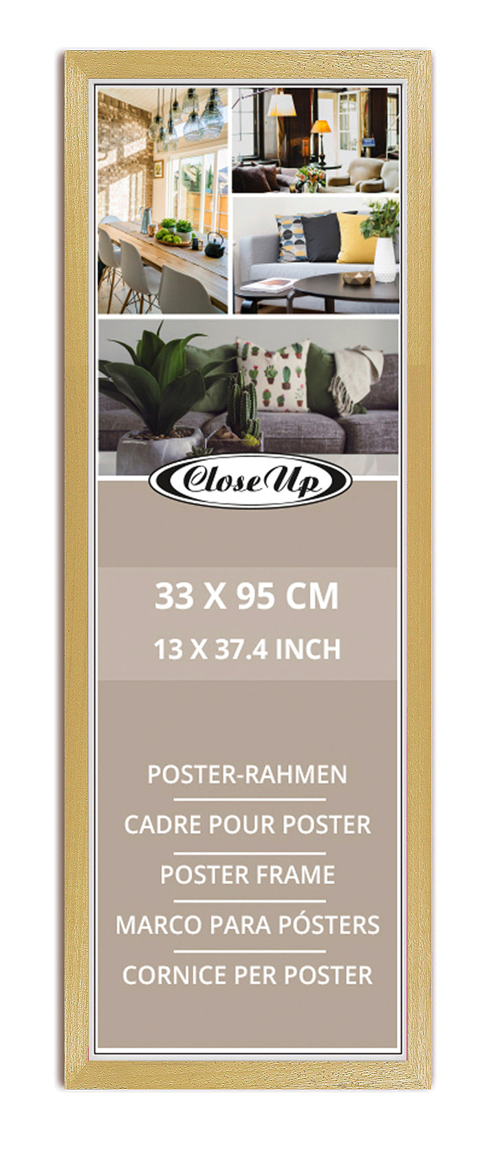 GBEYE - Cadre MDF Chêne - 33 x 95 cm - X2 - Abysse Corp GBEYE - Cadre MDF Chêne - 33 x 95 cm - X2 - Abysse Corp