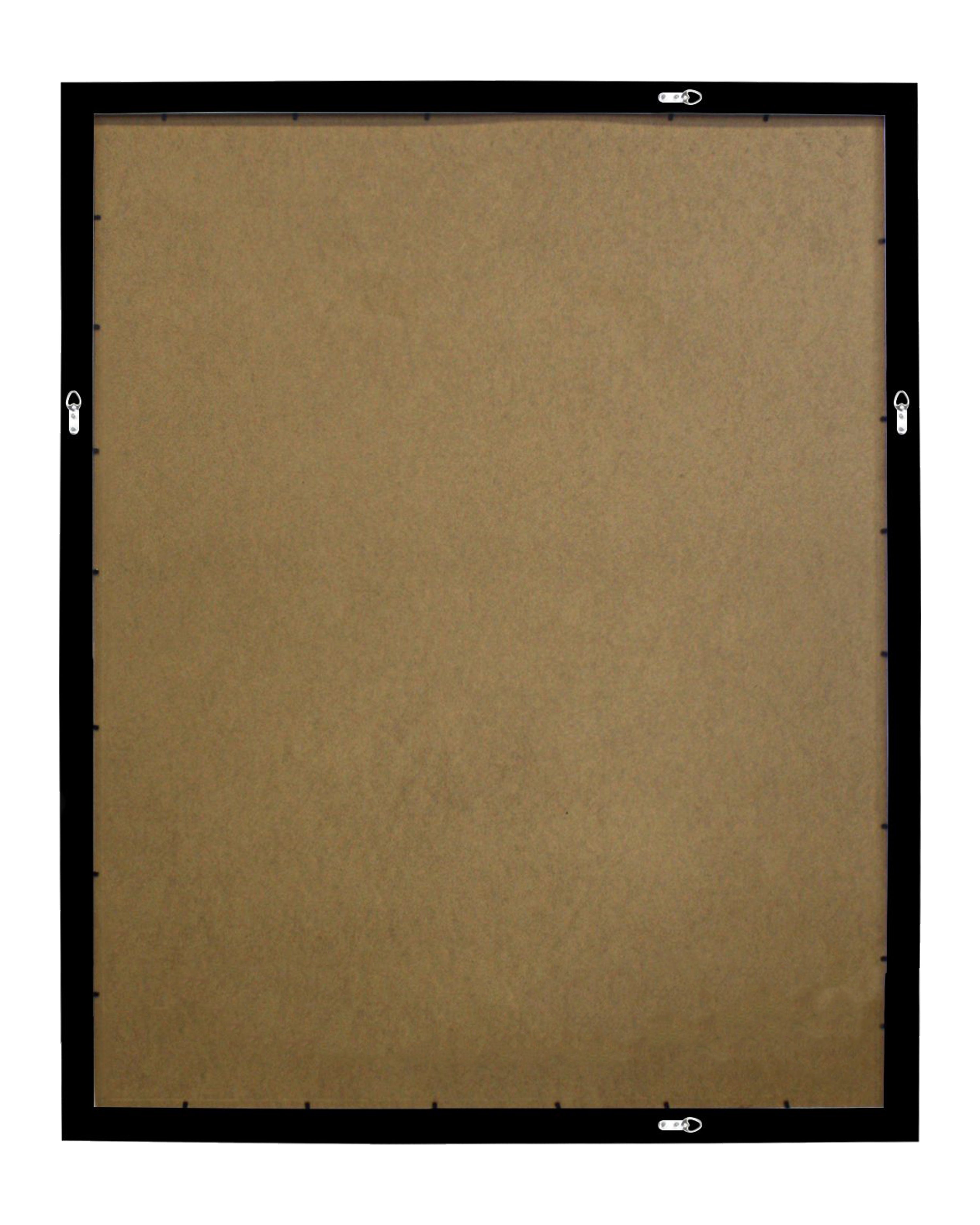 Posterrahmen 80 x 100 cm Holzdekor Schwarz