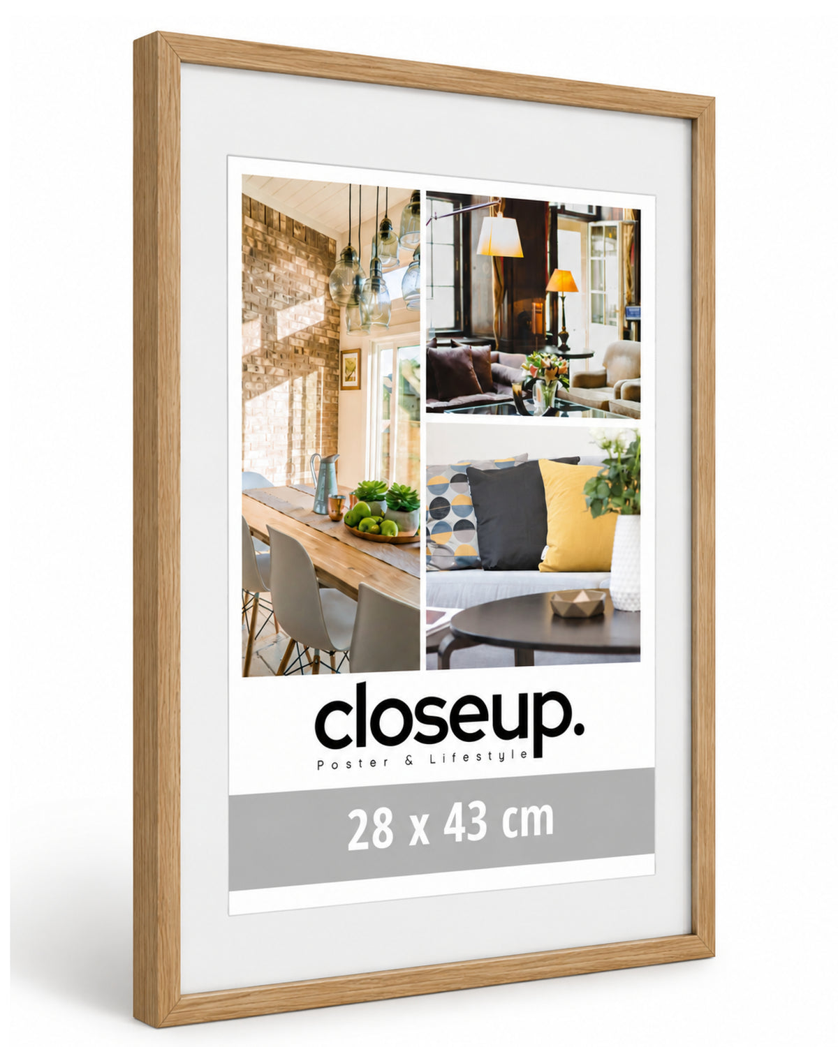 Poster Frame 28 x 43 cm Light Beech, Profile Width 20mm