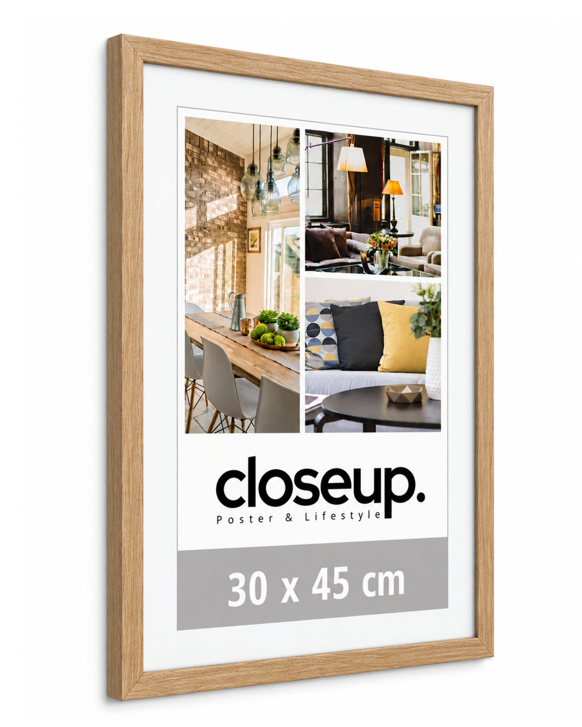 Poster frame 30 x 45 cm light beech