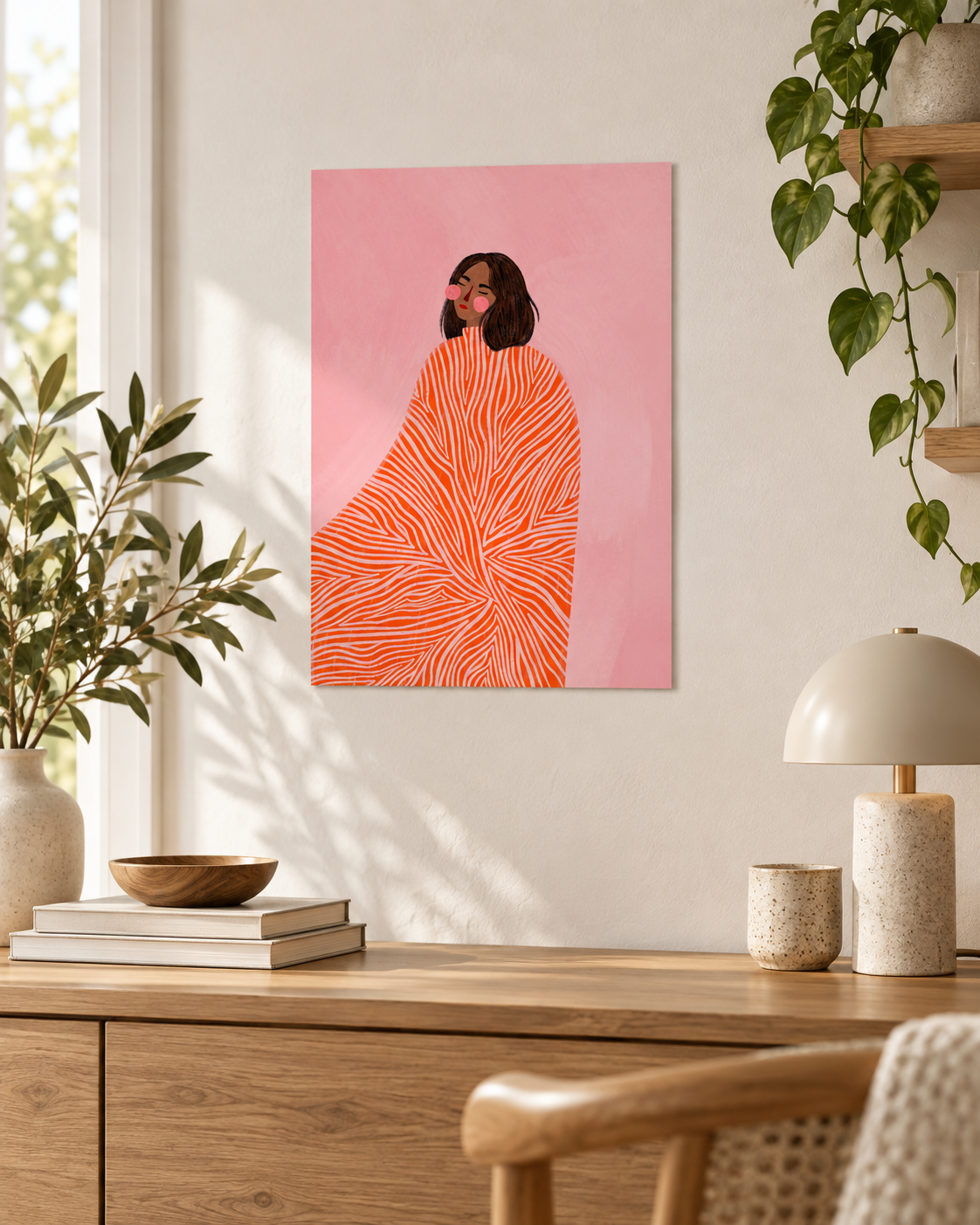 Bea Müller Kunstdruck | The Woman with the Swirls | 30x40 cm