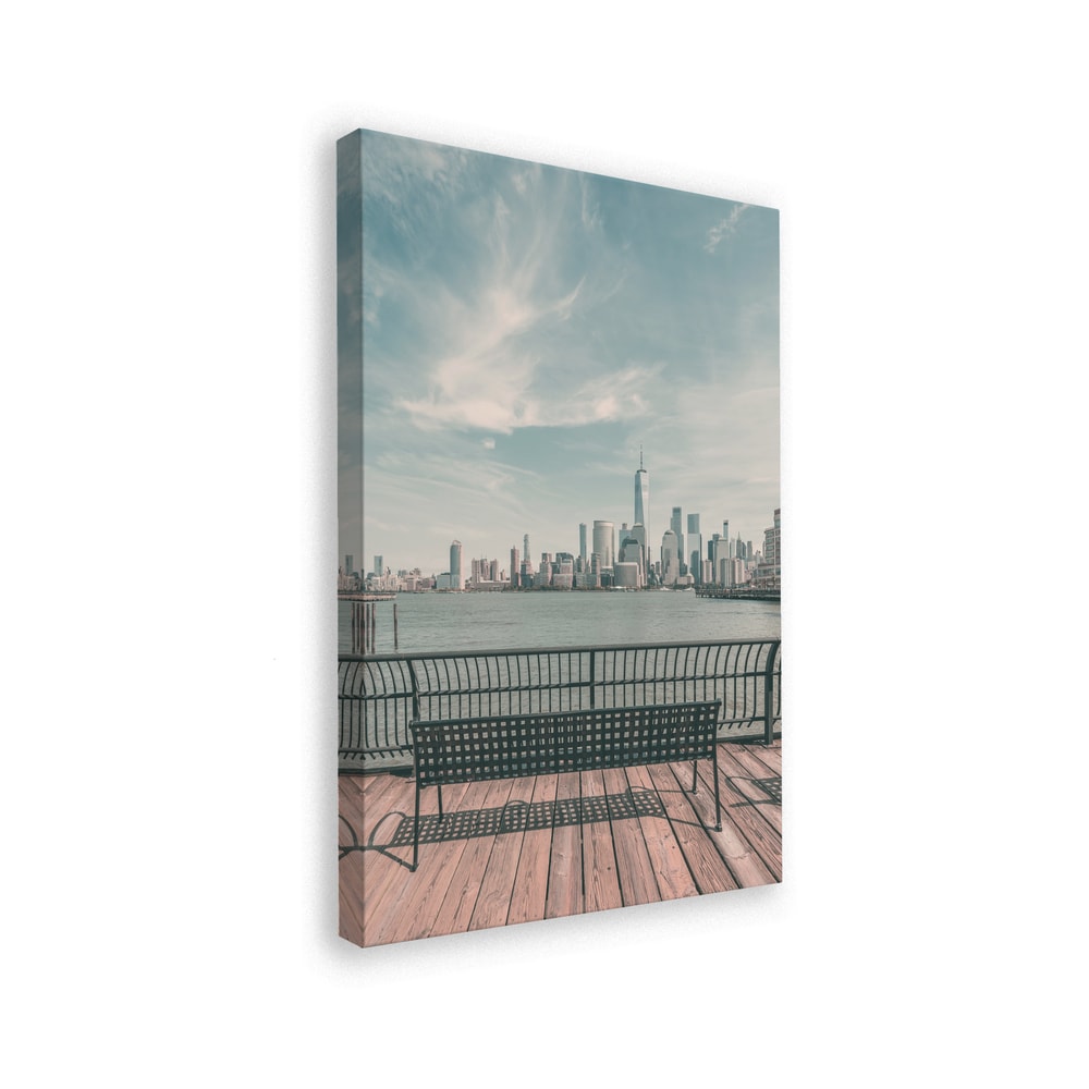 Blick auf Manhattan vom Pier