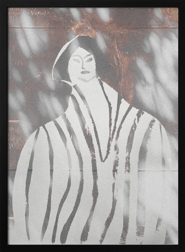 Frau mit Licht und Schatten