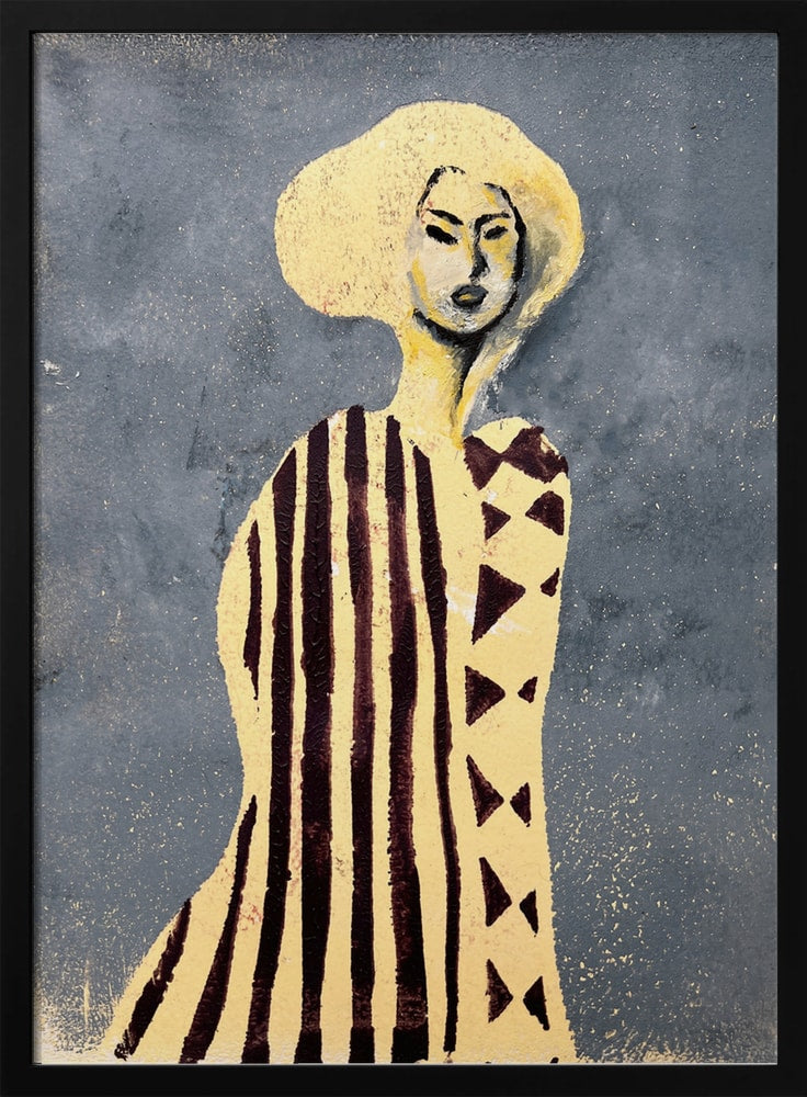 Frau mit goldenem Hut