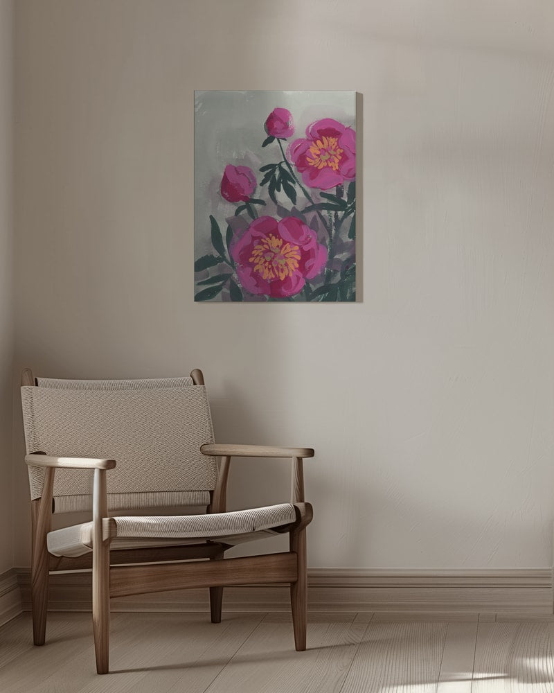 Pinke Pfingstrosen I