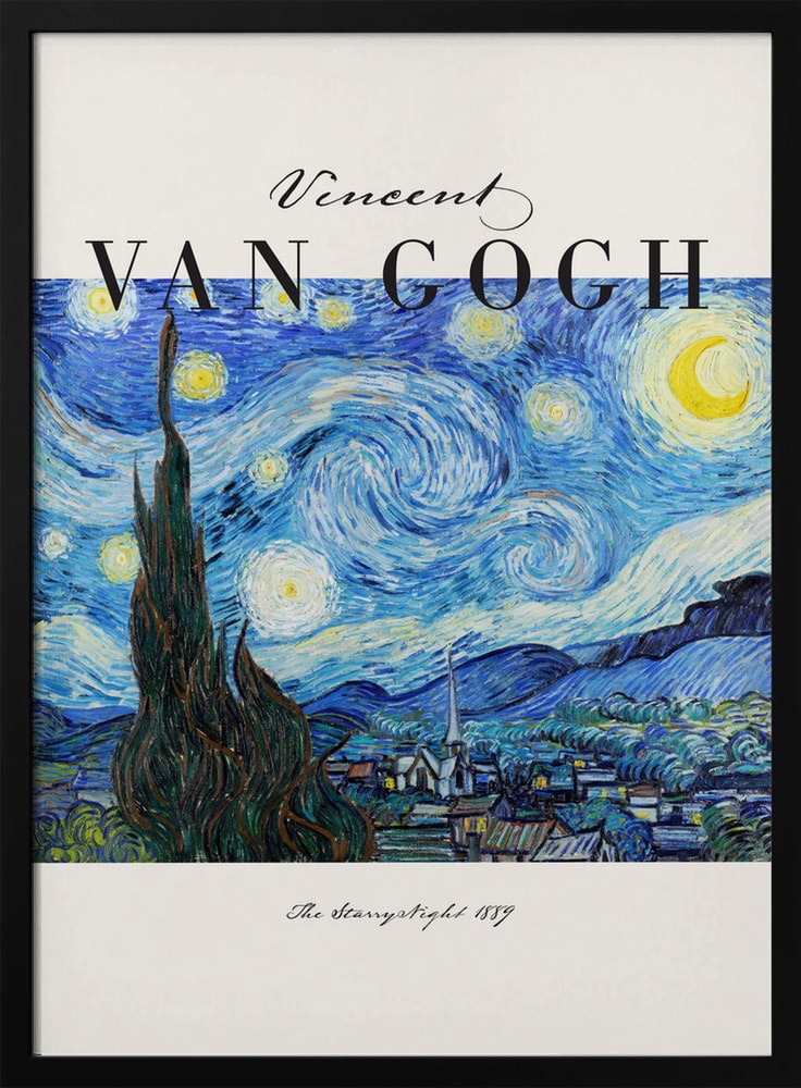 Ausstellungsplakat Vincent van Gogh mit dem Gemälde Sternennacht