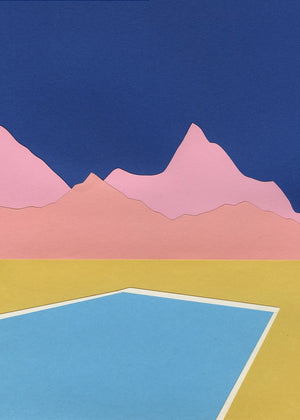 Blue Pool Pink Mountains