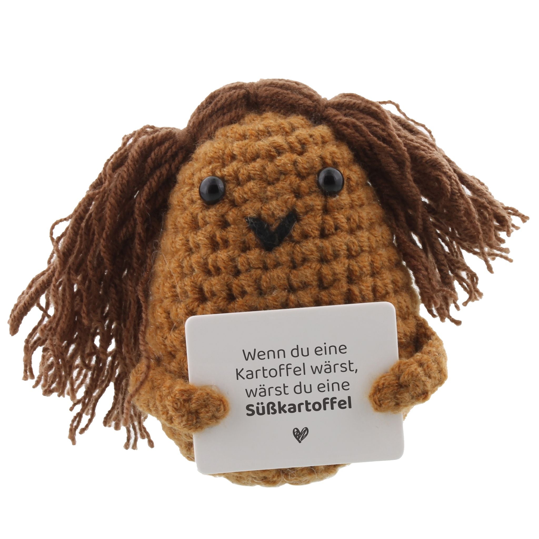 Gemüse Buddies Häkelfigur Kartoffel mit Haaren