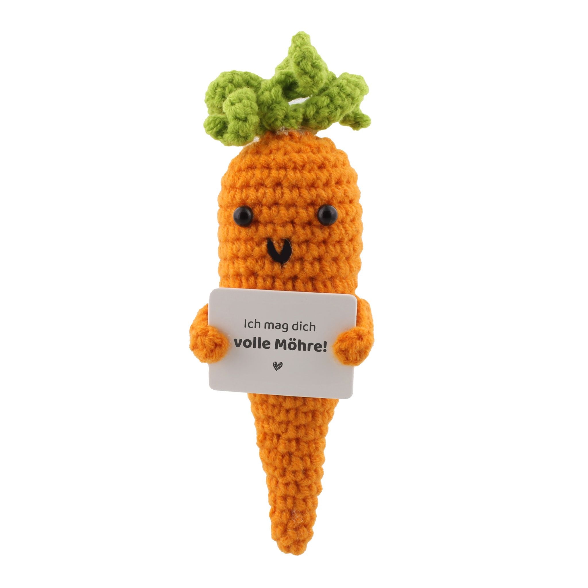 "Gemüse Buddies": Süße Häkelfigur Möhre