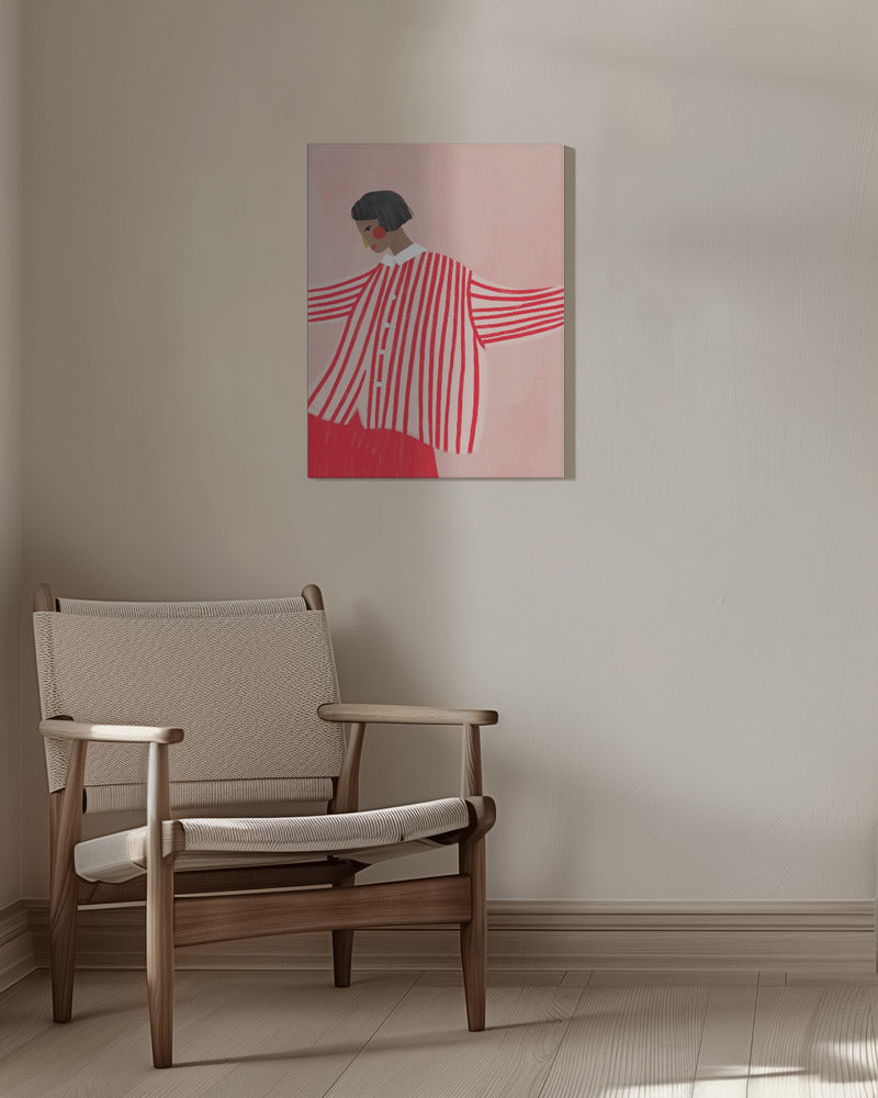 The Woman With the Red Stripes
