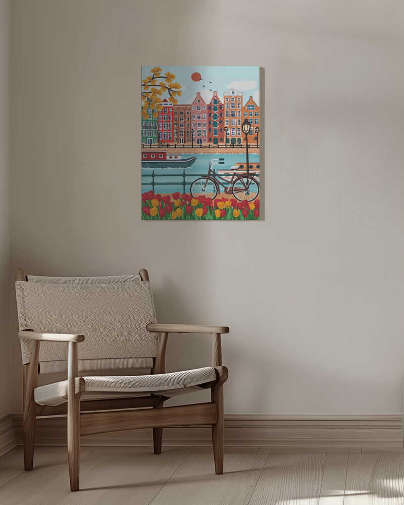 Amsterdam Poster "Canal-Side Charm"