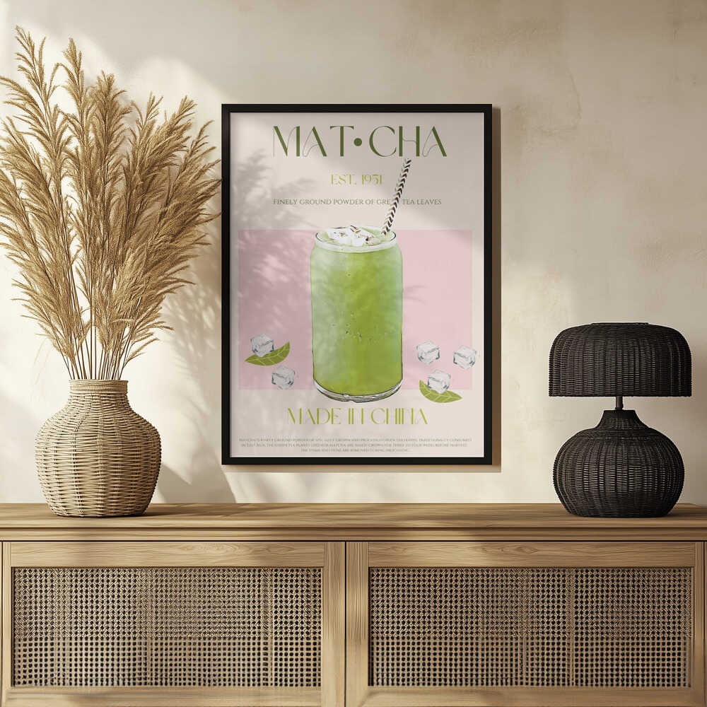Chilled Matcha Drink Poster