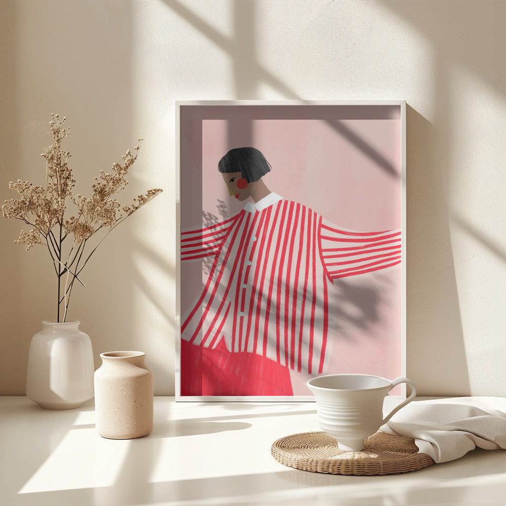 The Woman With the Red Stripes