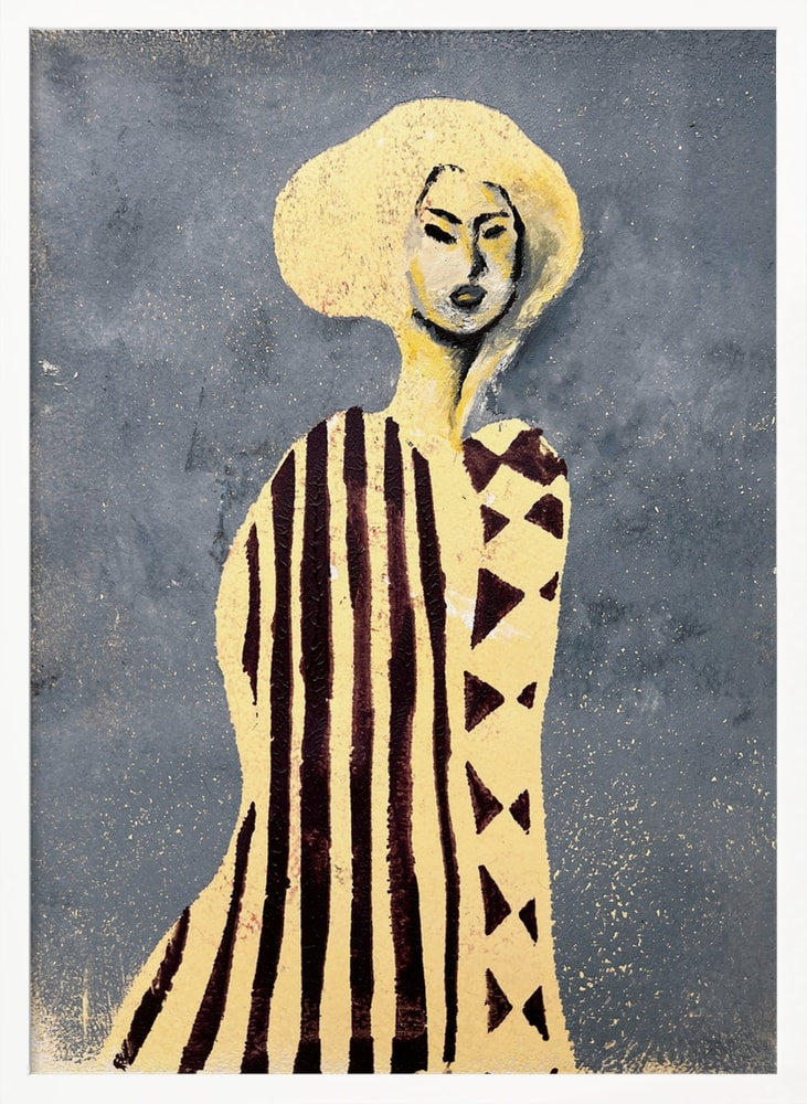 Frau mit goldenem Hut