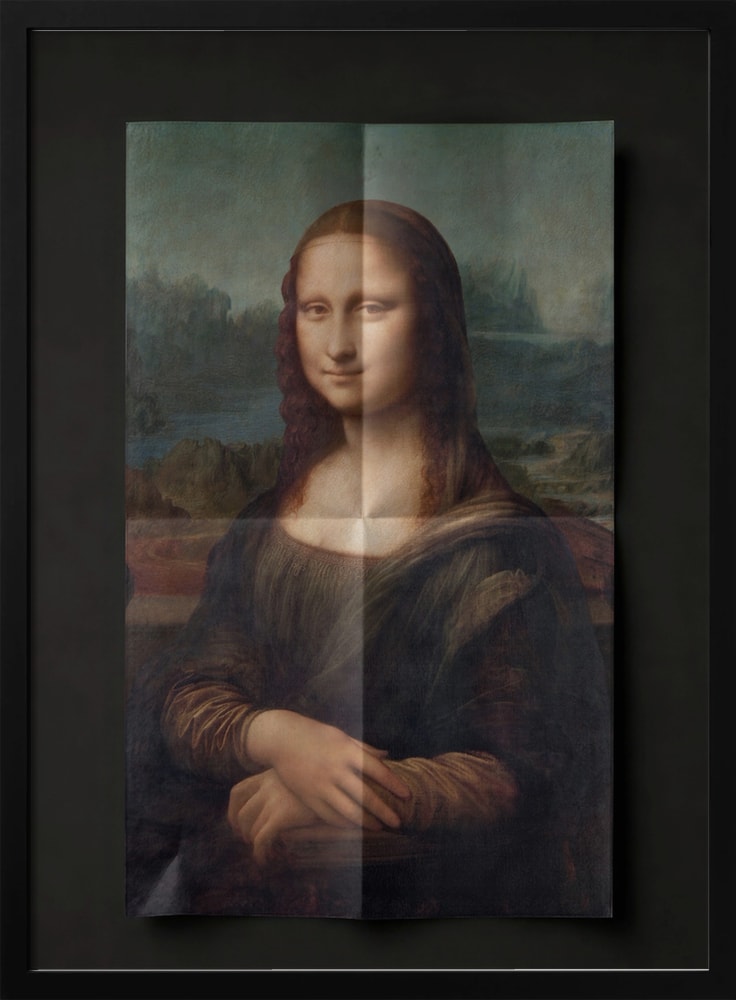 Mona Lisa – Gefaltetes Poster