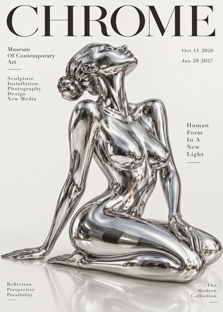 Chrome – Kniende Figur