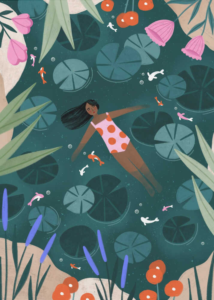 Wild Swimming von Bea Müller - Poster