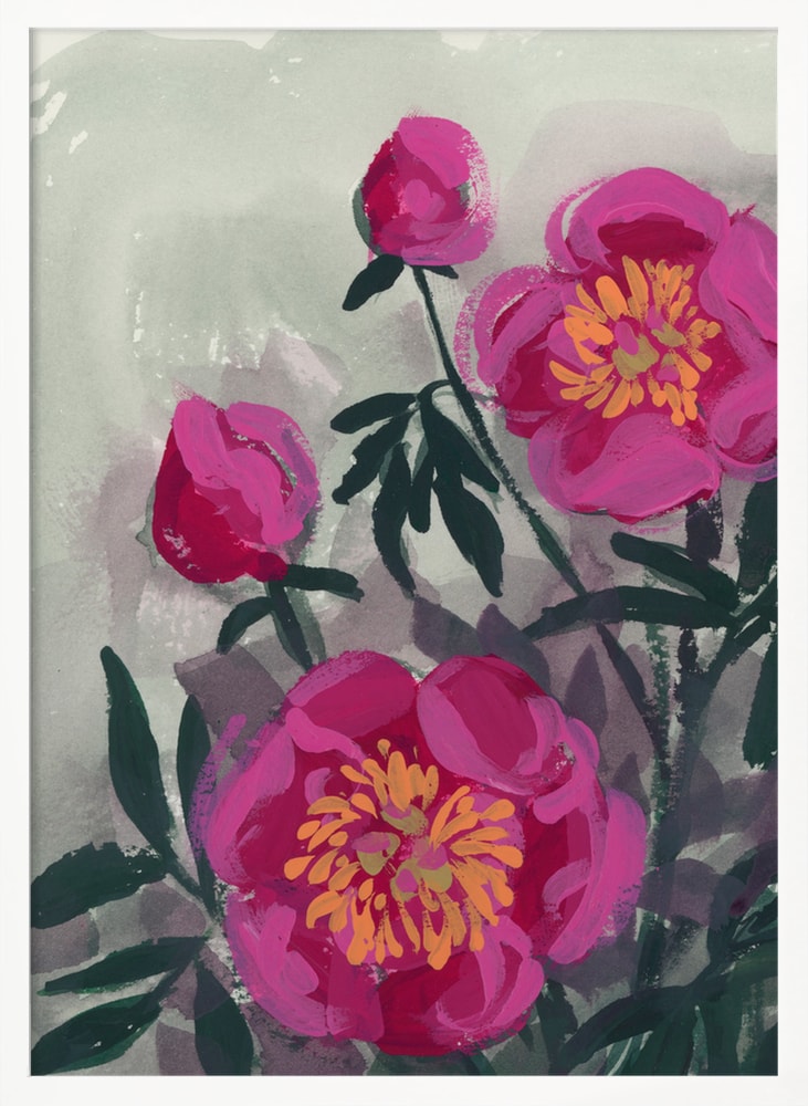Pinke Pfingstrosen I