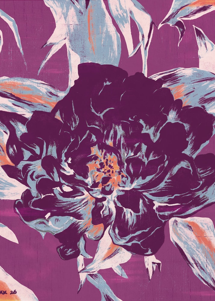 Violette Blüte